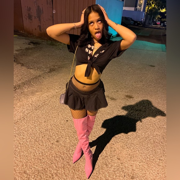 Pink knee high Boots - Picture 1 of 1